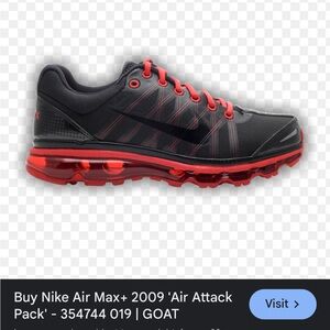 Nike Air Max+ 2009 'Air Attack
Pack' - 354744 size 11.5 Men’s